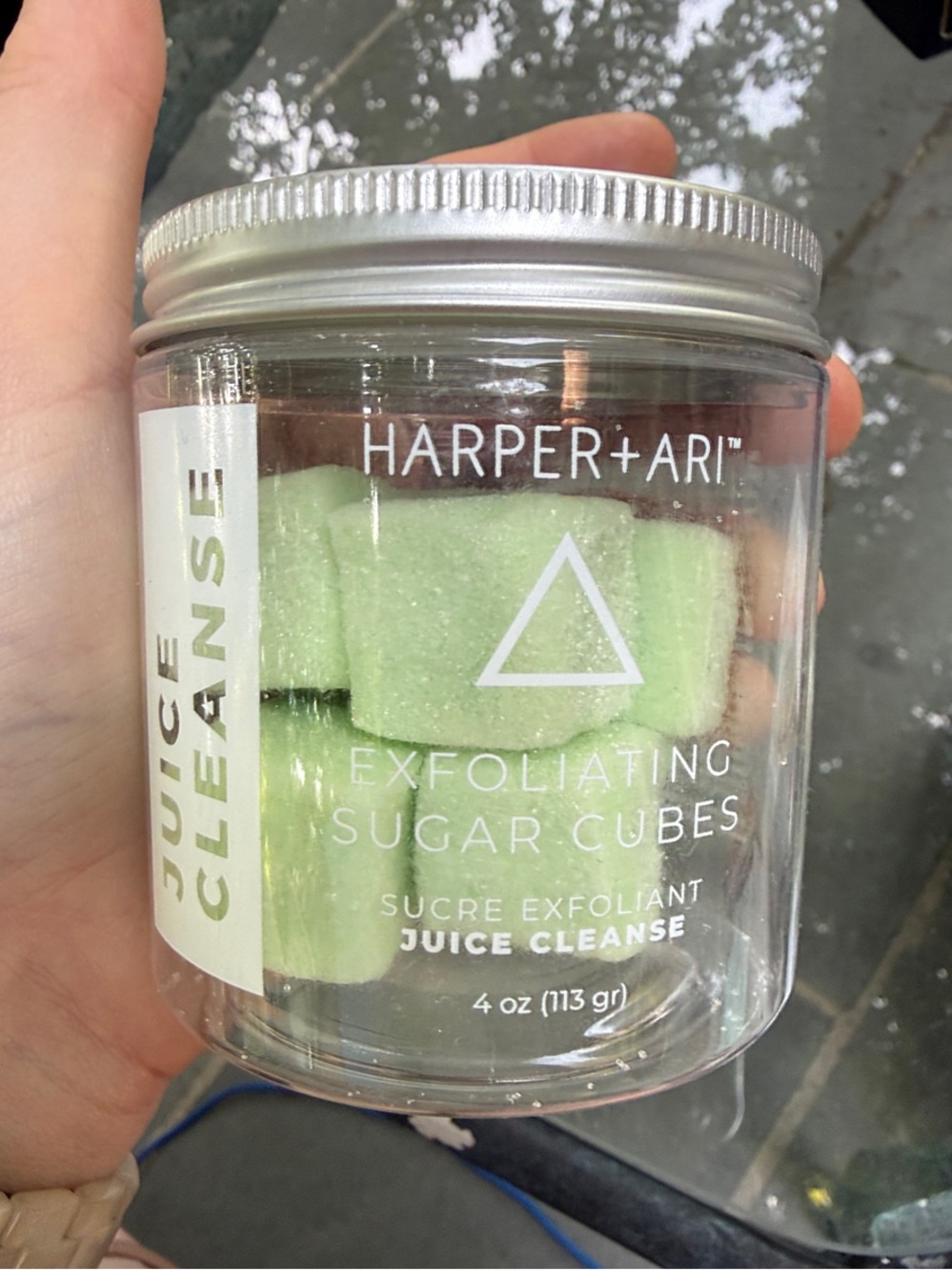 Harper+Ari Juice Cleanse Exfoliating Sugar Cubes - Light Green